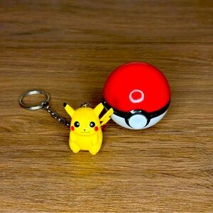 1999 Pikachu Pokéball Keychain